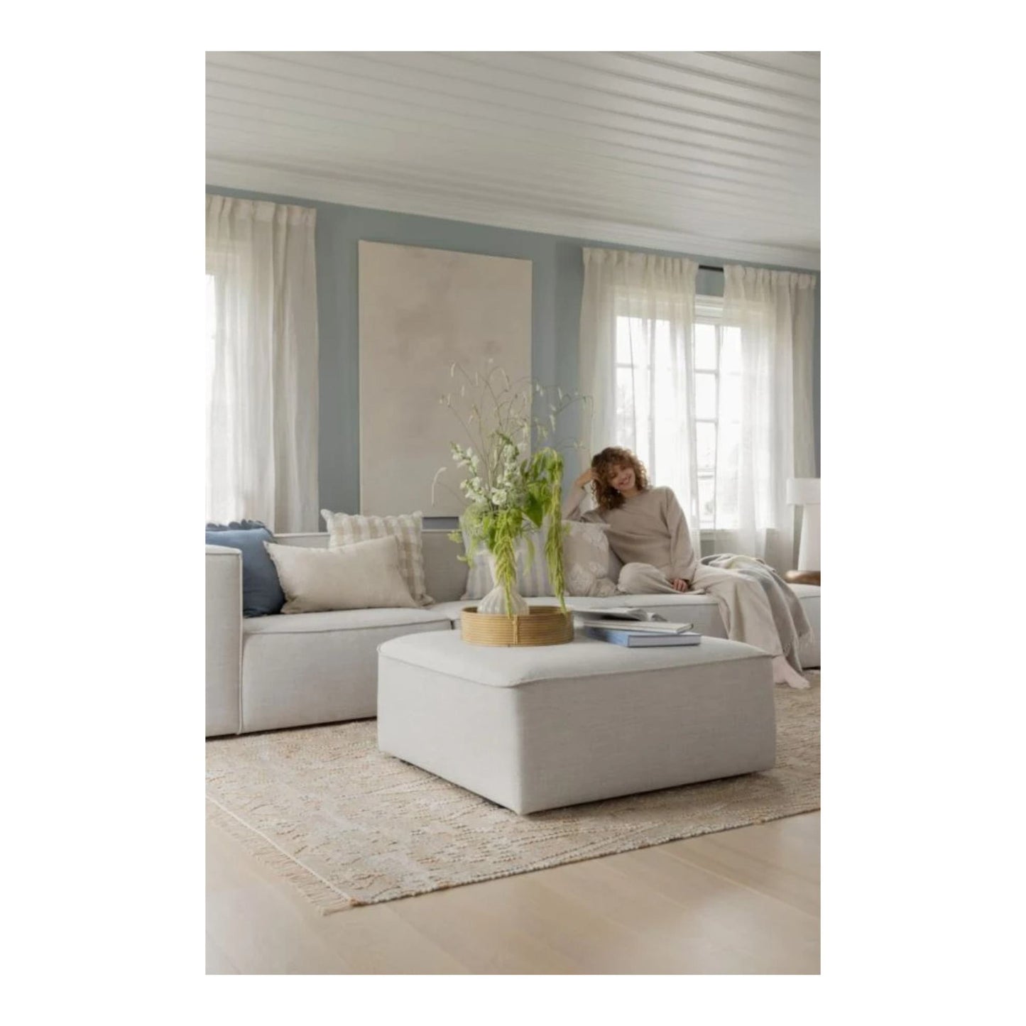 Isa modul puff 93x93x44 cm natur
