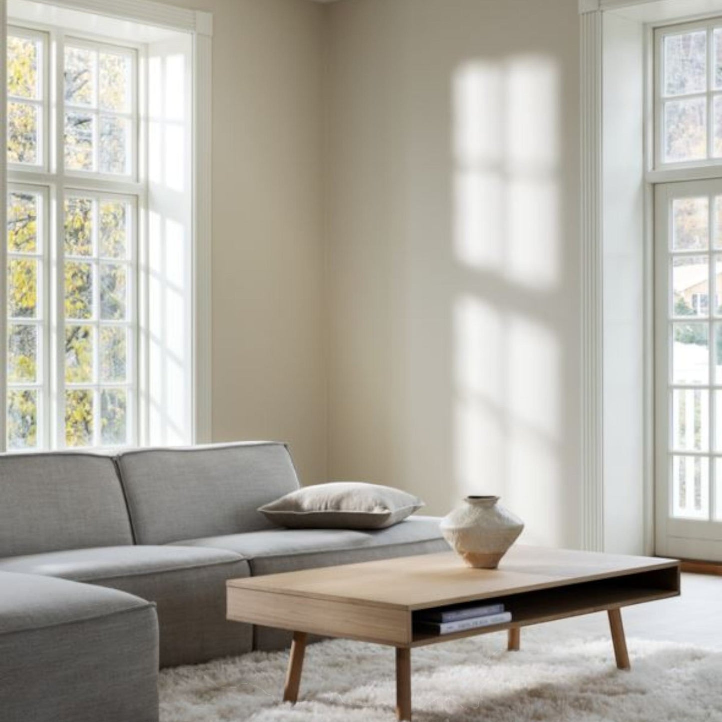 Olea sofabord lav modell natur - 70x130x40 cm + ben