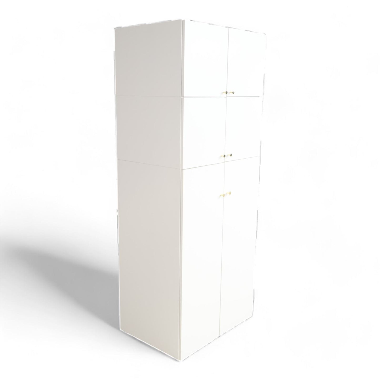 IKEA platsa skap med gullhåndtak