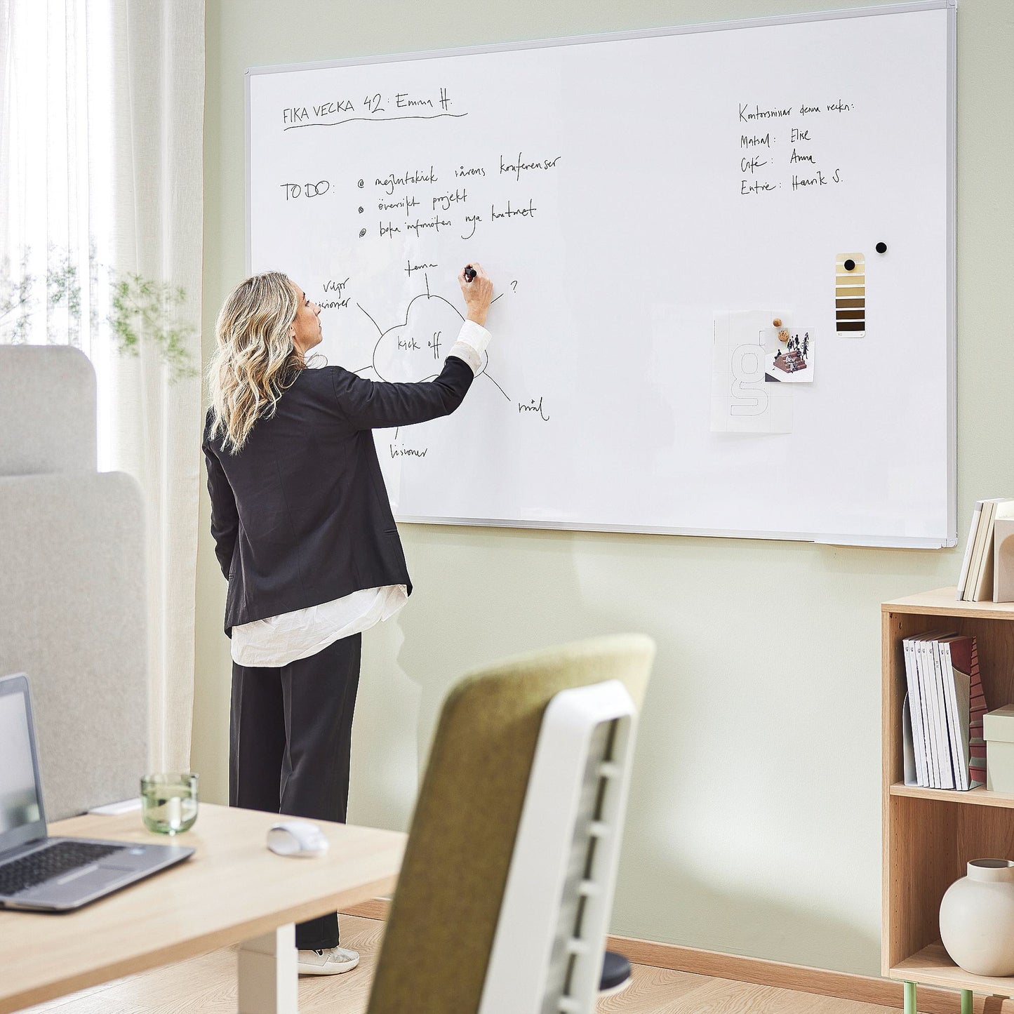 Whiteboard JULIE, B2000 H1200 mm