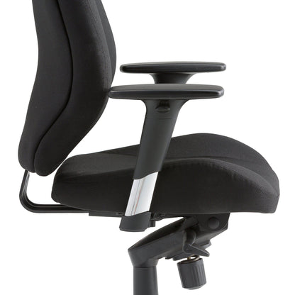 Helt nytt | Kontorstol STIRLING med høy rygg, svart stoff