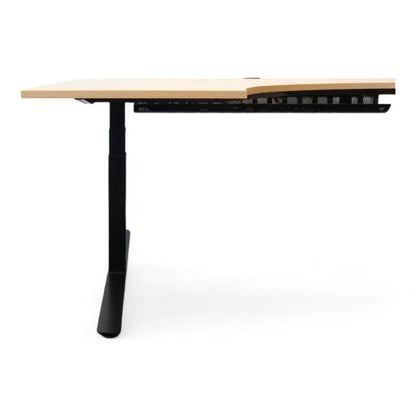 Kinnarps elektrisk hev/senk skrivebord, venstresving. 180 cm