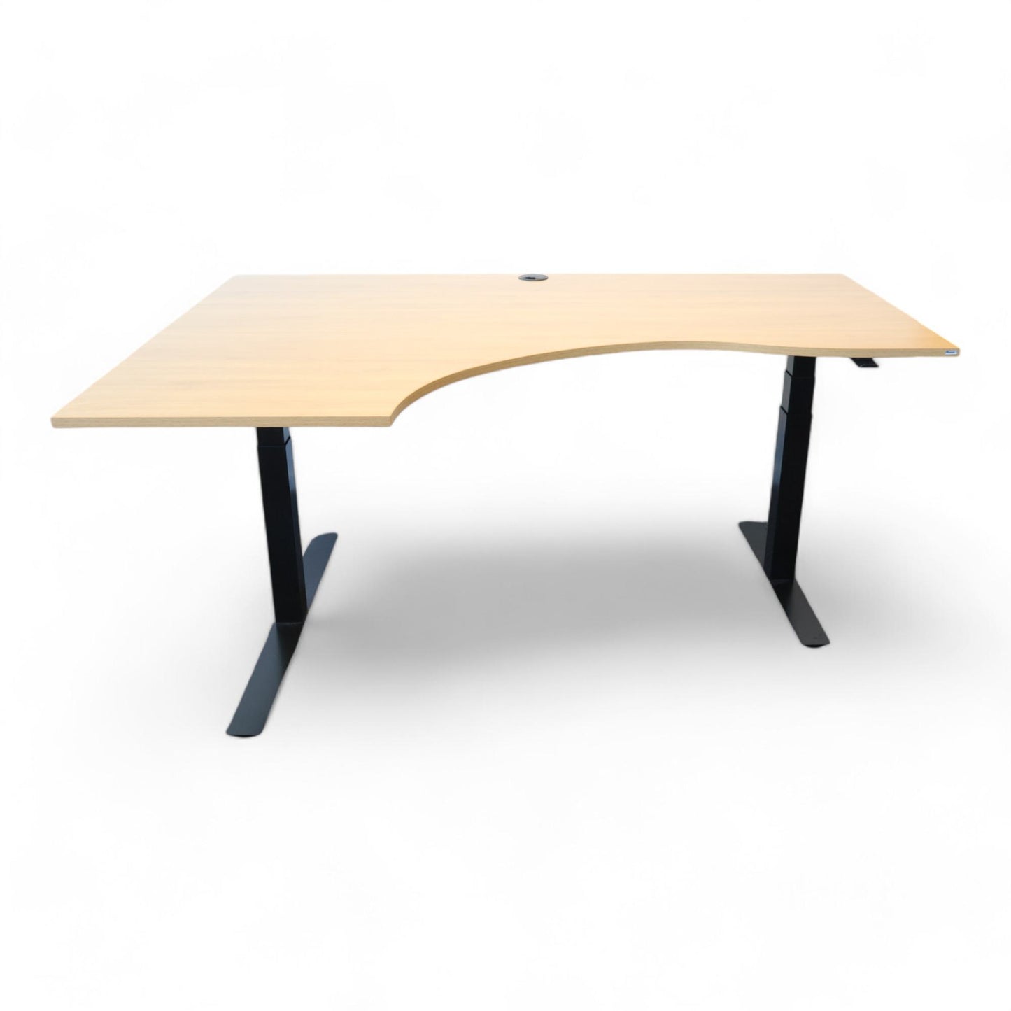 Kinnarps elektrisk hev/senk skrivebord, venstresving. 180 cm