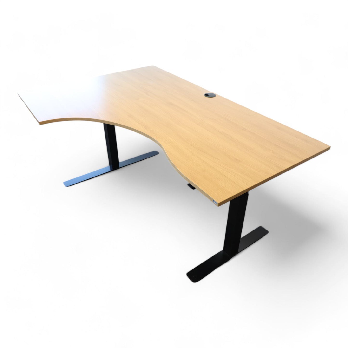 Kinnarps elektrisk hev/senk skrivebord, venstresving. 180 cm