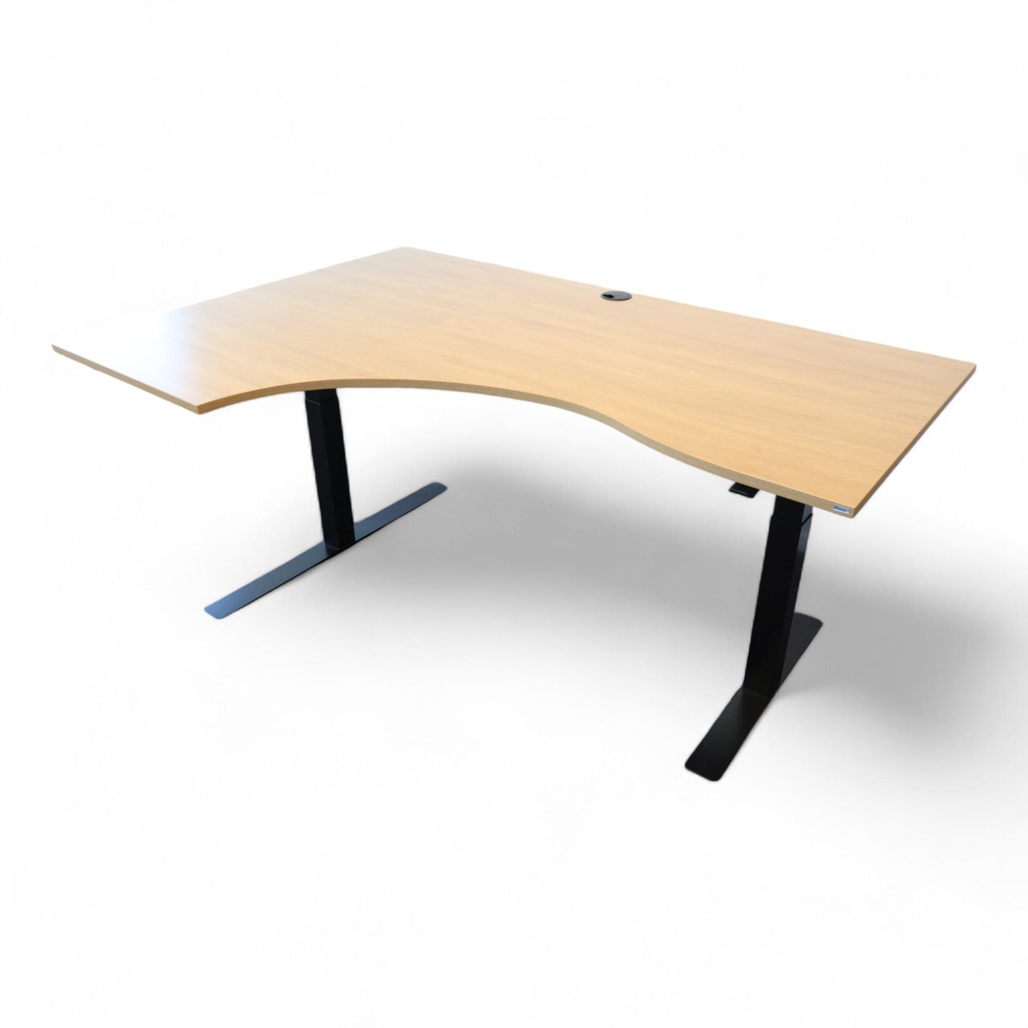 Kinnarps elektrisk hev/senk skrivebord, venstresving. 180 cm