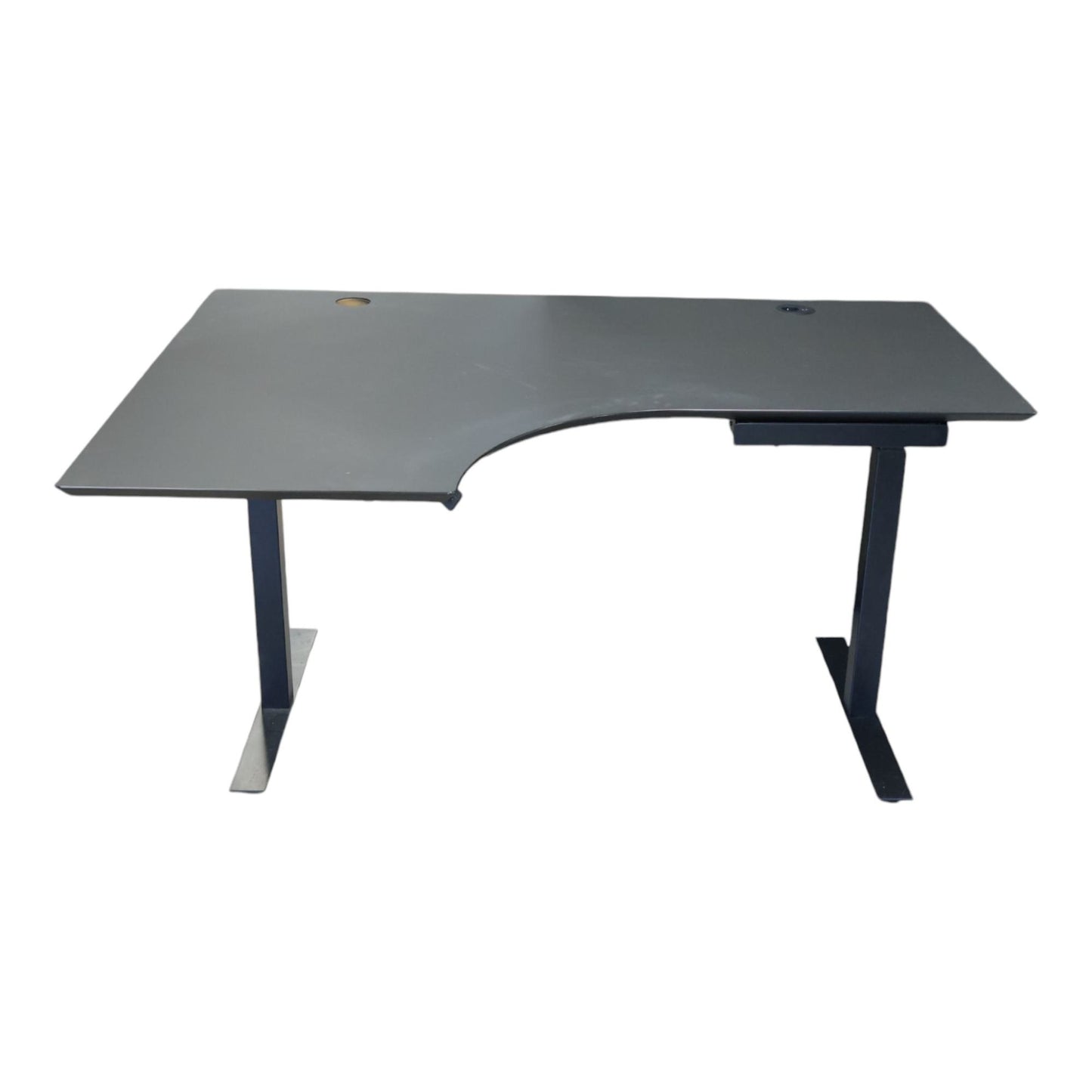 Skrivebord fra Logicdata, elektrisk hev/senk m/venstresving, 160 cm