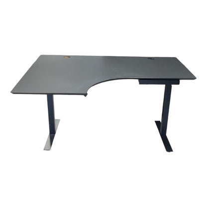 Skrivebord fra Logicdata, elektrisk hev/senk m/venstresving, 160 cm