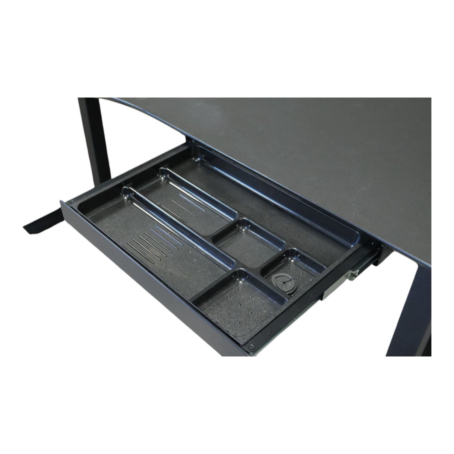 Skrivebord fra Logicdata, elektrisk hev/senk m/venstresving, 160 cm