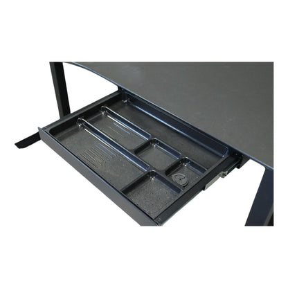Skrivebord fra Logicdata, elektrisk hev/senk m/venstresving, 160 cm