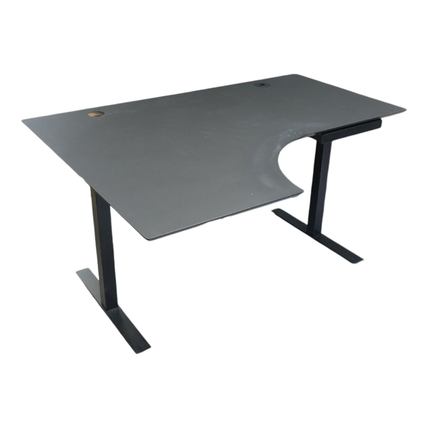 Skrivebord fra Logicdata, elektrisk hev/senk m/venstresving, 160 cm