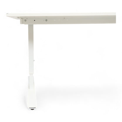 Helhvitt skrivebord, 160cm