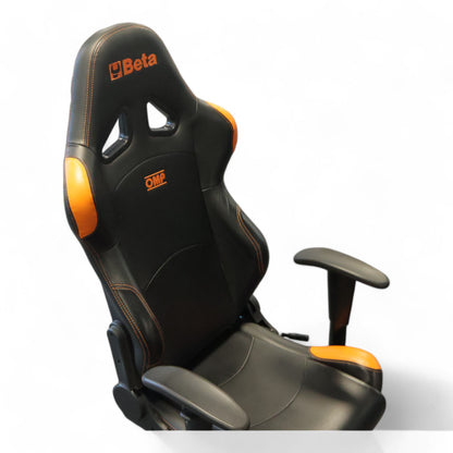 OMP Beta gamingstol m/oransje detaljer