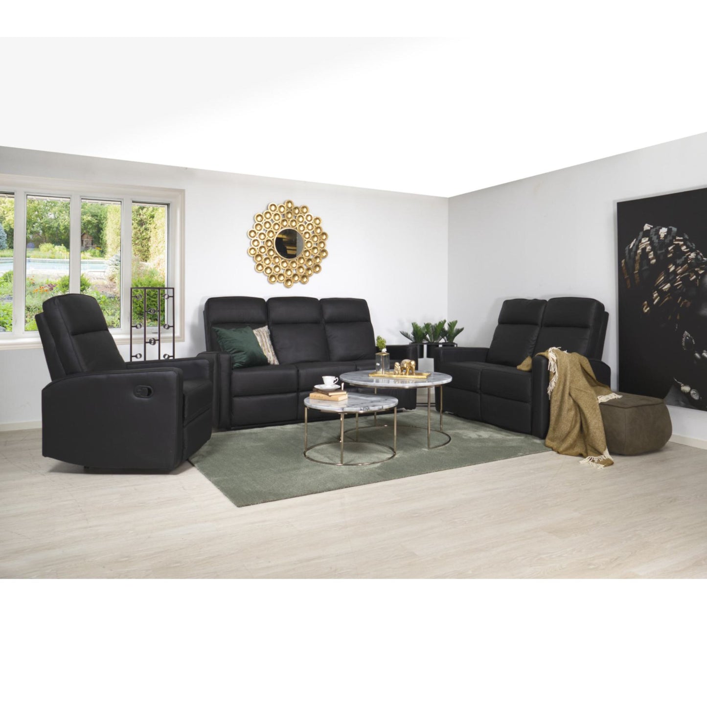 Asila 2-seter sofa m/reclinerfunksjon