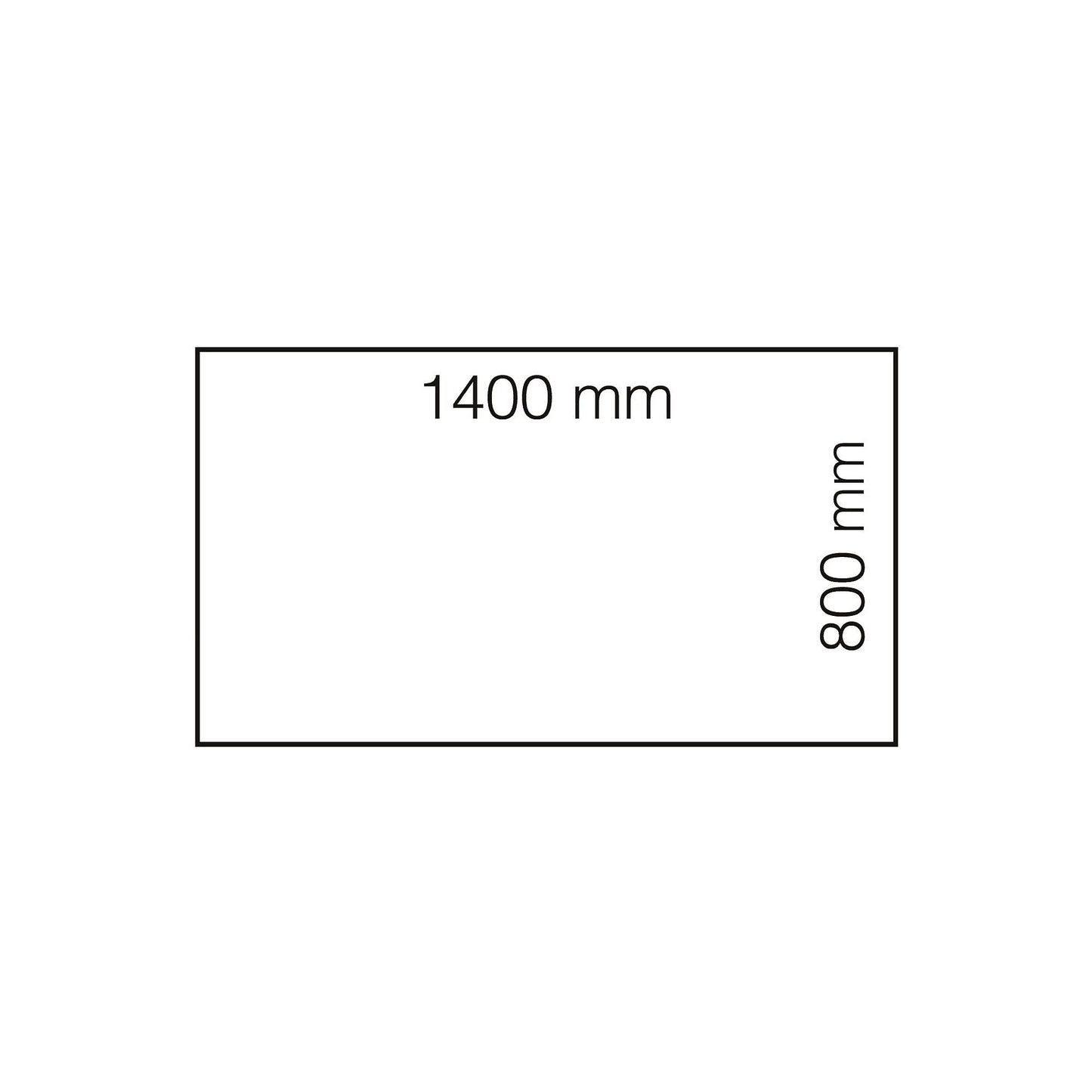 Helt nytt | Skrivebord QBUS, hev/senk, L1400 B800 mm, svart, eik