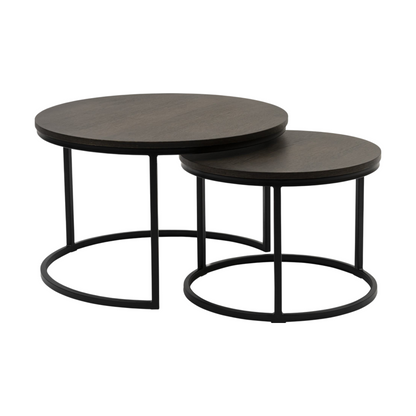 Metro sofabord fra A-Møbler, runde elementer
