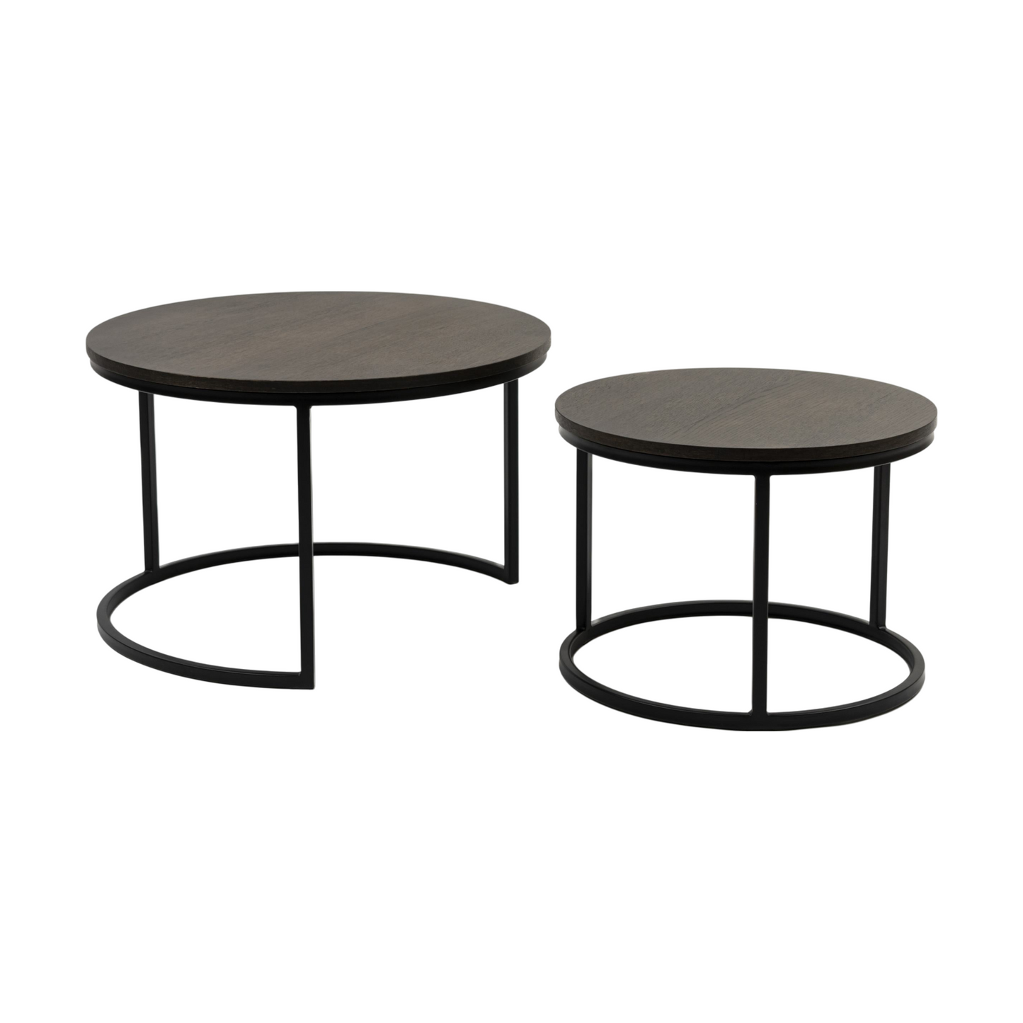 Metro sofabord fra A-Møbler, runde elementer