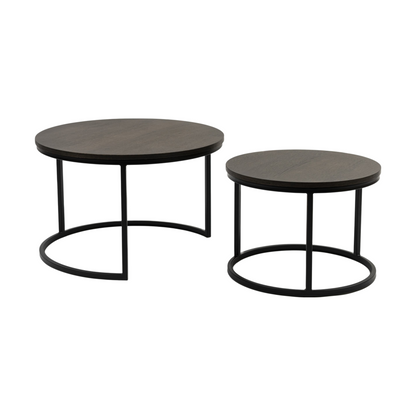 Metro sofabord fra A-Møbler, runde elementer