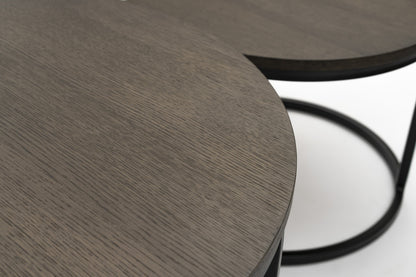 Metro sofabord fra A-Møbler, runde elementer