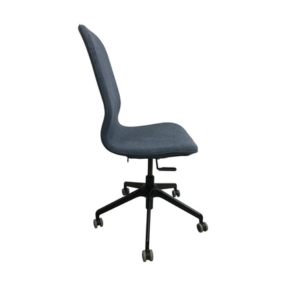 Langfjäll kontorstol fra IKEA, blå tekstil