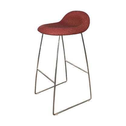 3D barstol fra Gubi, rød, H76 cm
