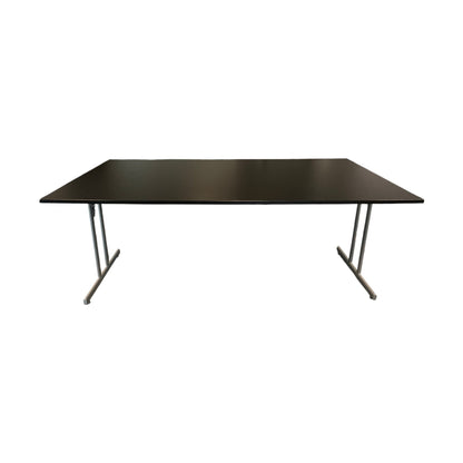 Klappbord ELJ, svart laminat, 180x80 cm