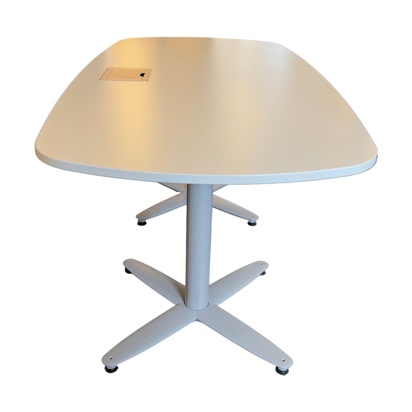 Møtebord fra Kinnarps, grå laminat, 180x90 cm