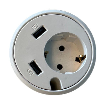 Elektrisk hev/senk skrivebord, hvit, 160x80 cm