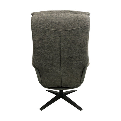 Køln lenestol fra A-Møbler, tekstil, med puff