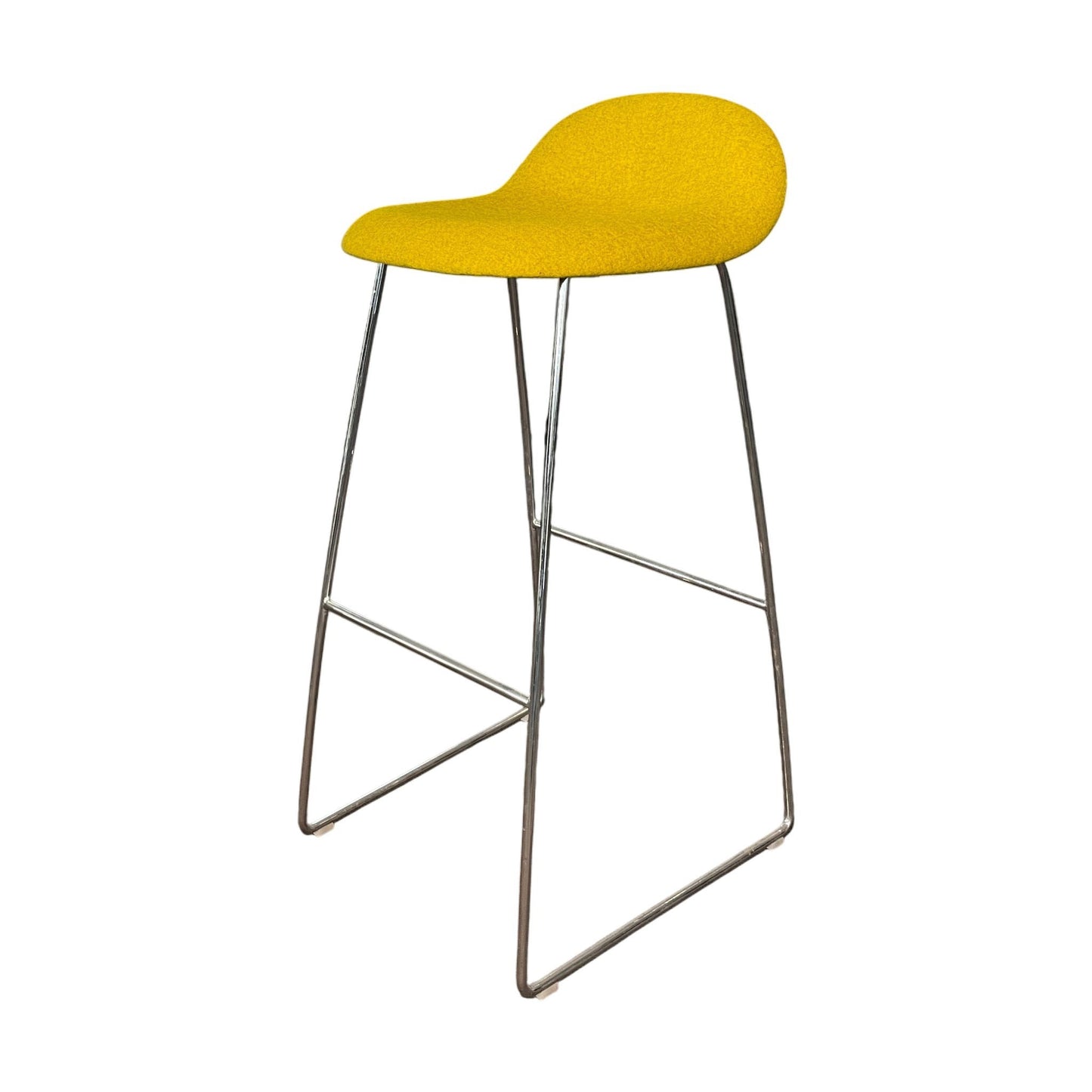 Gubi barstol 3D av Komplot Design, gul, 43x44x89 cm