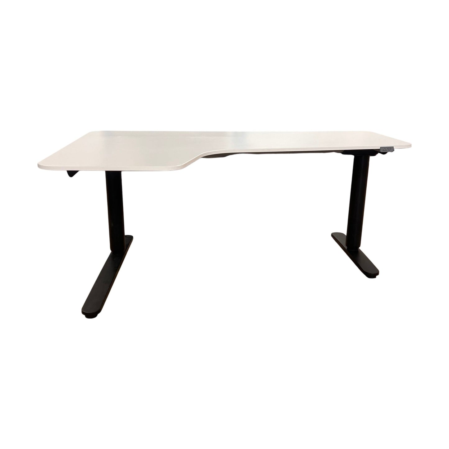 Bekant elektrisk hev/senk skrivebord fra IKEA, MDF med laminatoverflate, 160x110 cm