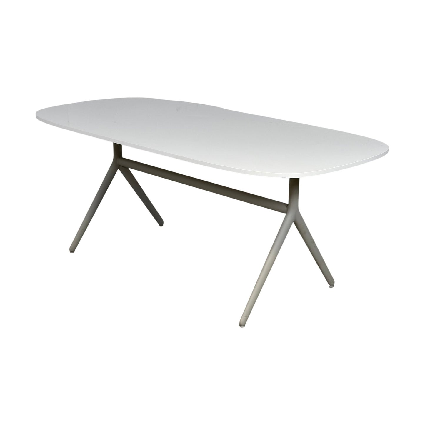 Møtebord fra IKEA, hvit laminat, 183x90 cm