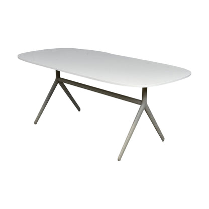 Møtebord fra IKEA, hvit laminat, 183x90 cm