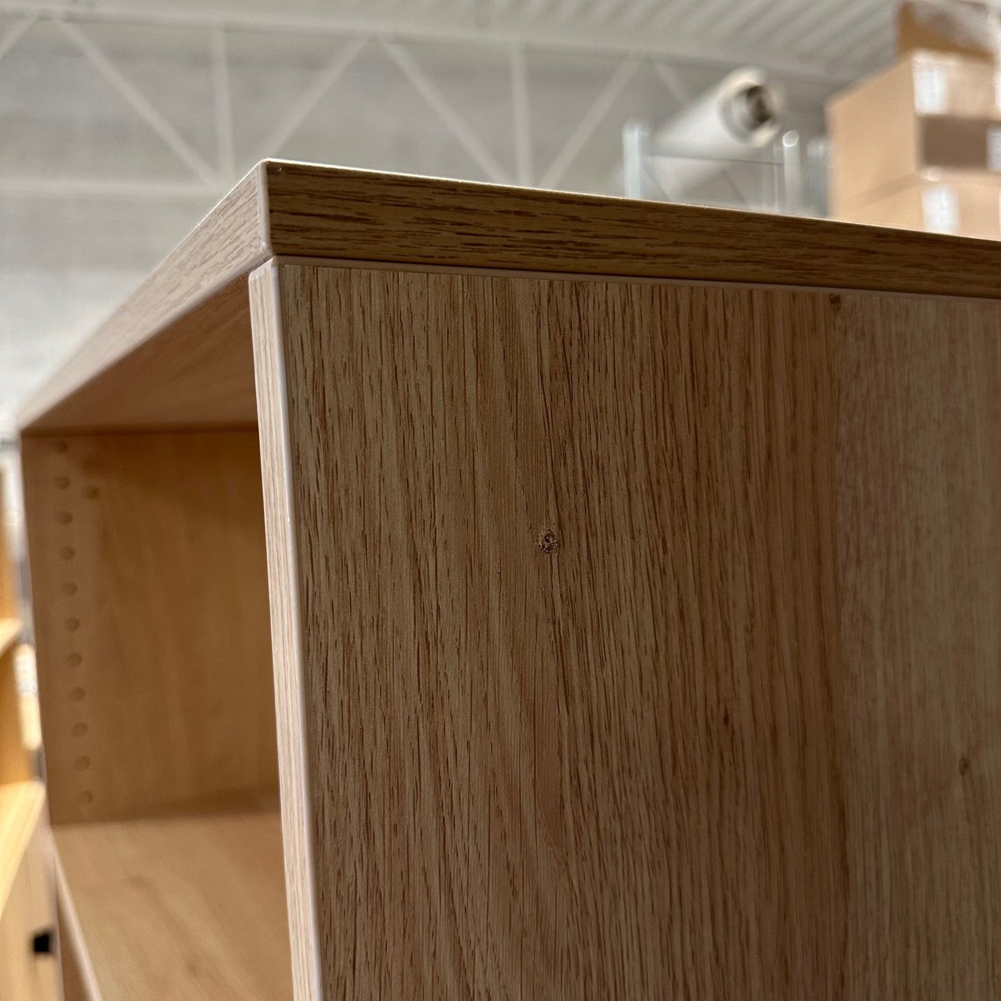 Bokhylle QBUS fra AJ Produkter, 4 hyller, eik