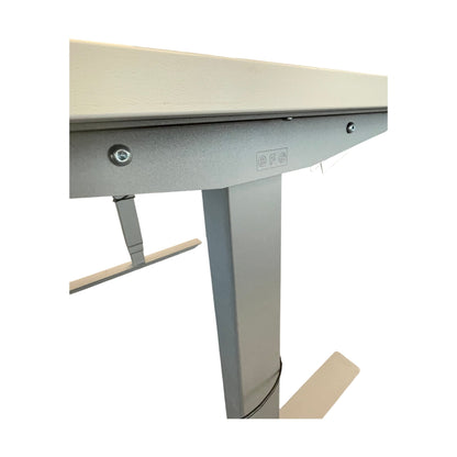 EFG elektrisk hev/senk skrivebord, hvit laminat, 120x80 cm