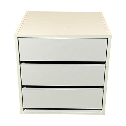 Aarsland skuffekassett i hvit med 3 skuffer