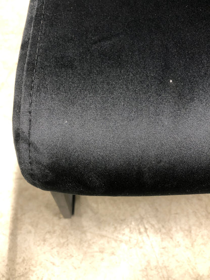 Ulla spisestol fra A-Møbler, velour, svart