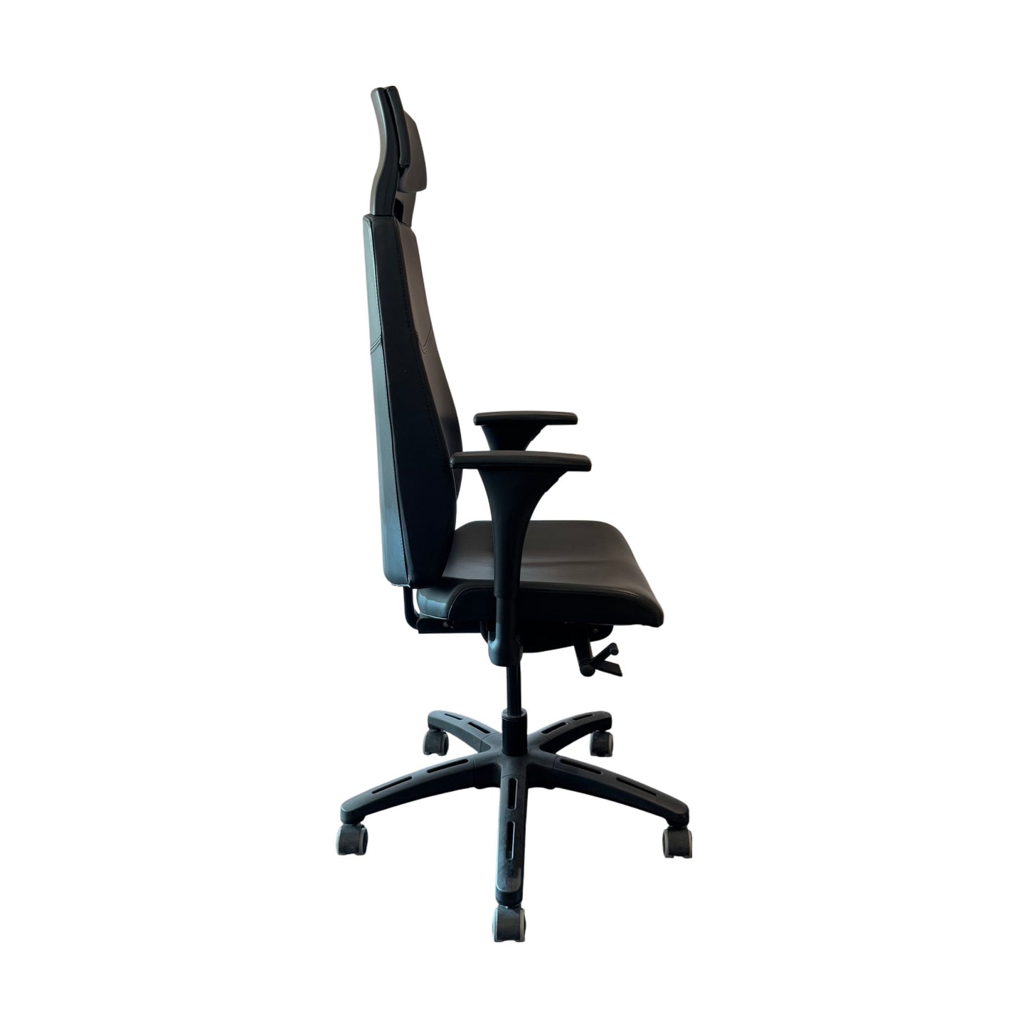 Kontorstol, IKEA Volmar, svart skinn