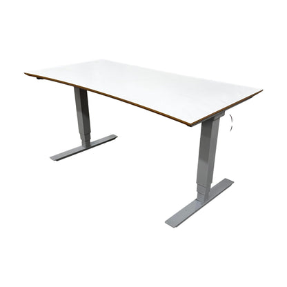 Elektrisk hev/senk skrivebord 160x80 cm, hvit