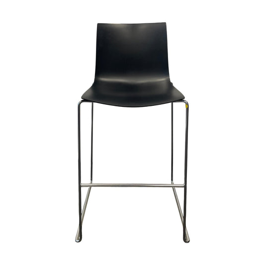 Arper Catifa barstol, sort, 62x52 cm, 110 cm høy