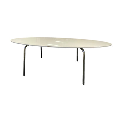 Møtebord fra IKEA, hvit laminat, 236x102 cm