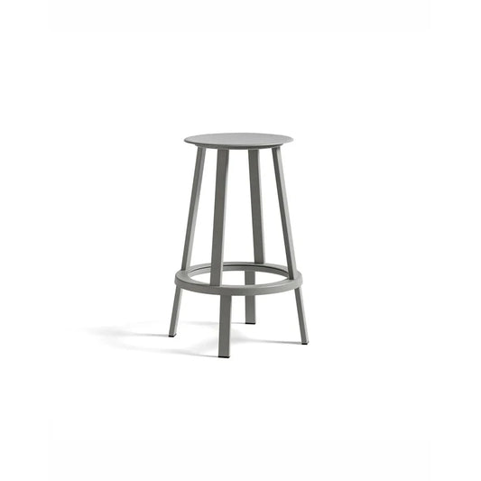 Revolver barstol fra HAY, grå, 65 cm høy