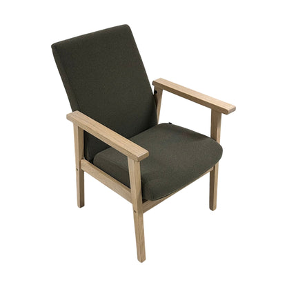 Zeta lenestol fra VAD, brun, lav rygg