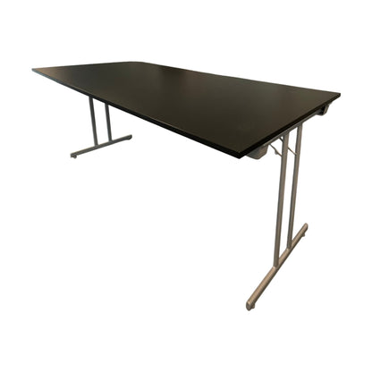 Klappbord ELJ, svart laminat, 180x80 cm