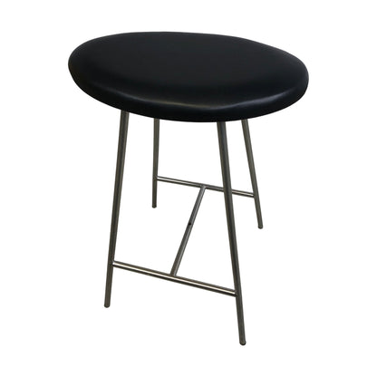 Barstol fra VAD, sort skinn