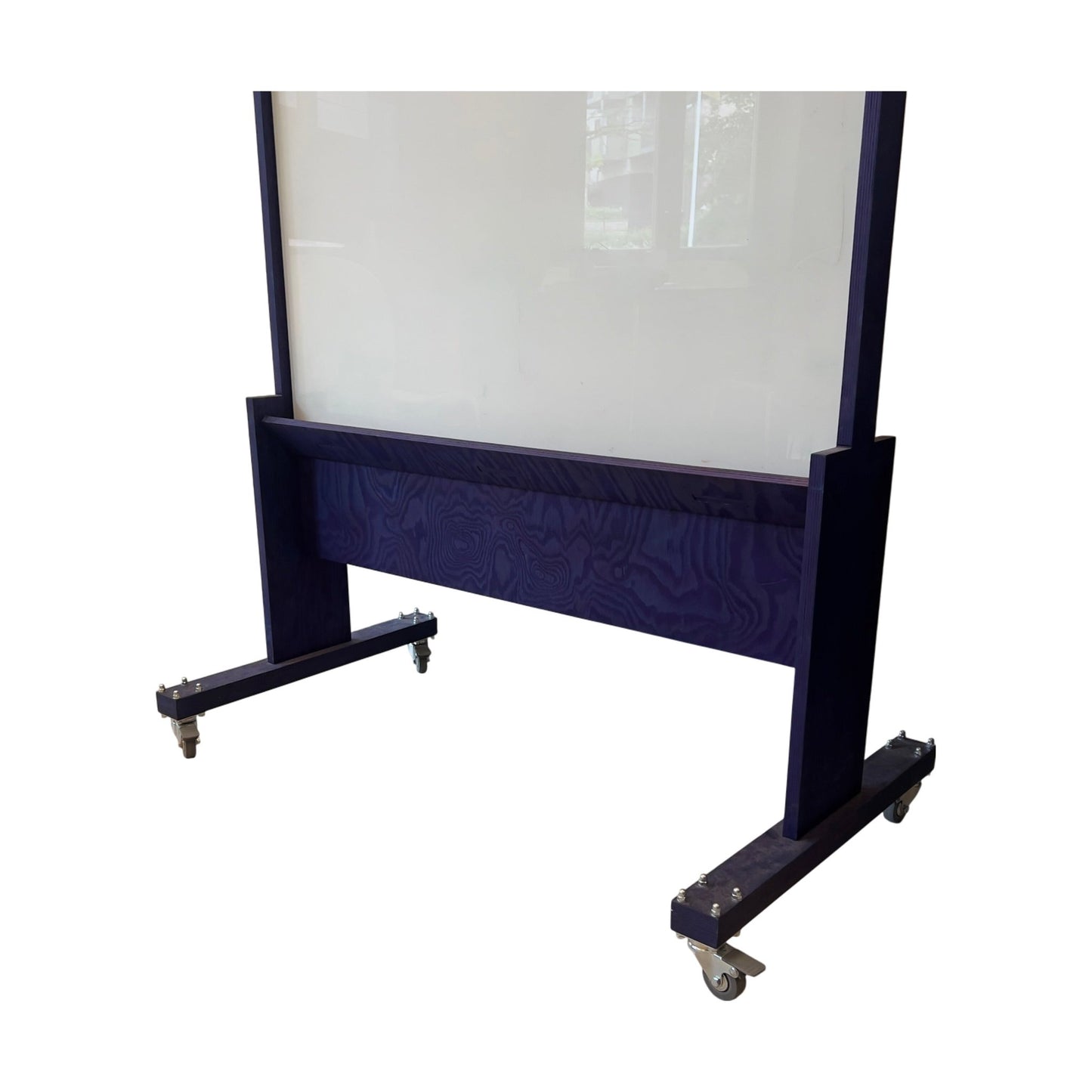 Selvstående whiteboard m/hjul, 100x205cm