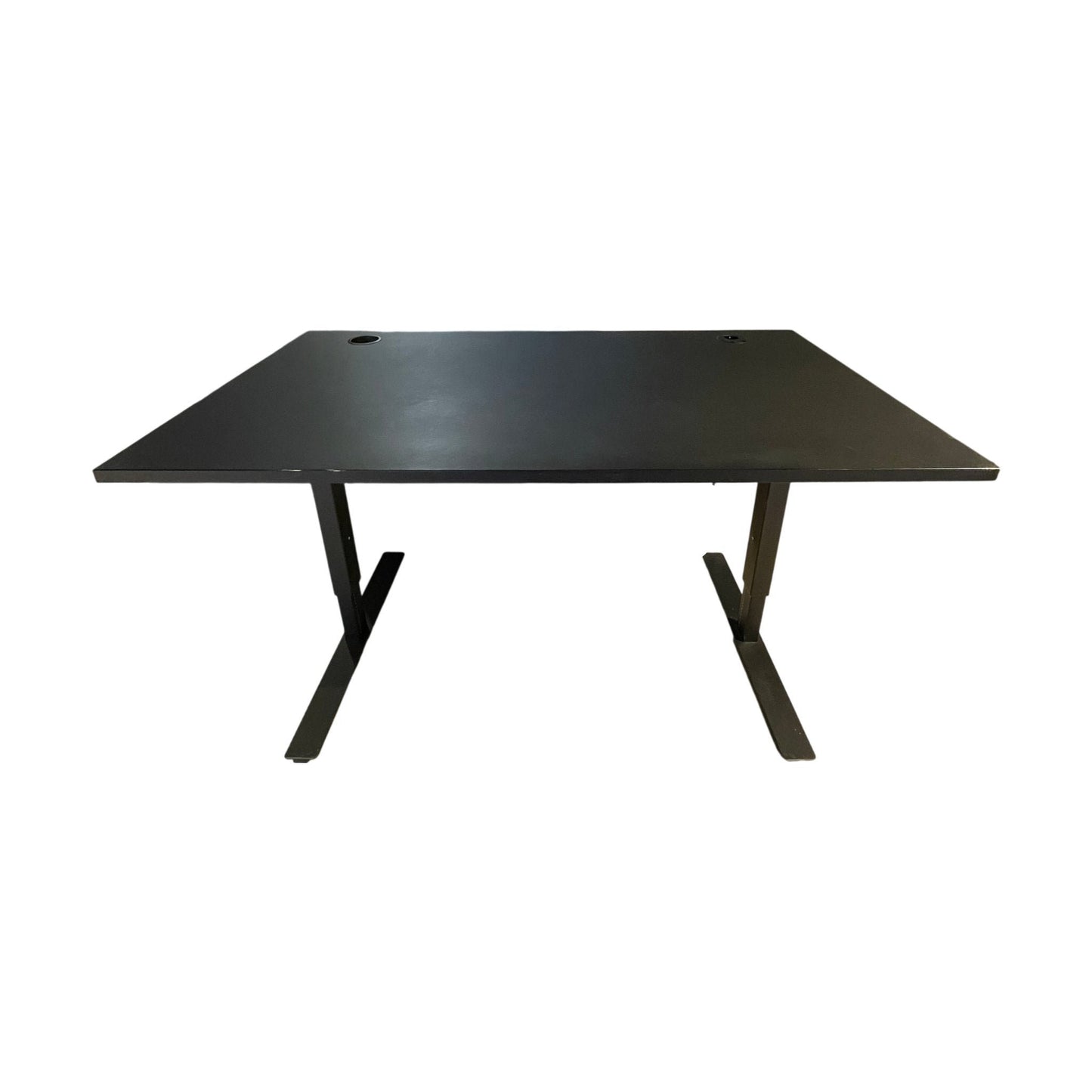 Skrivebord fra EFG Izi, svart MDF, 140x80 cm