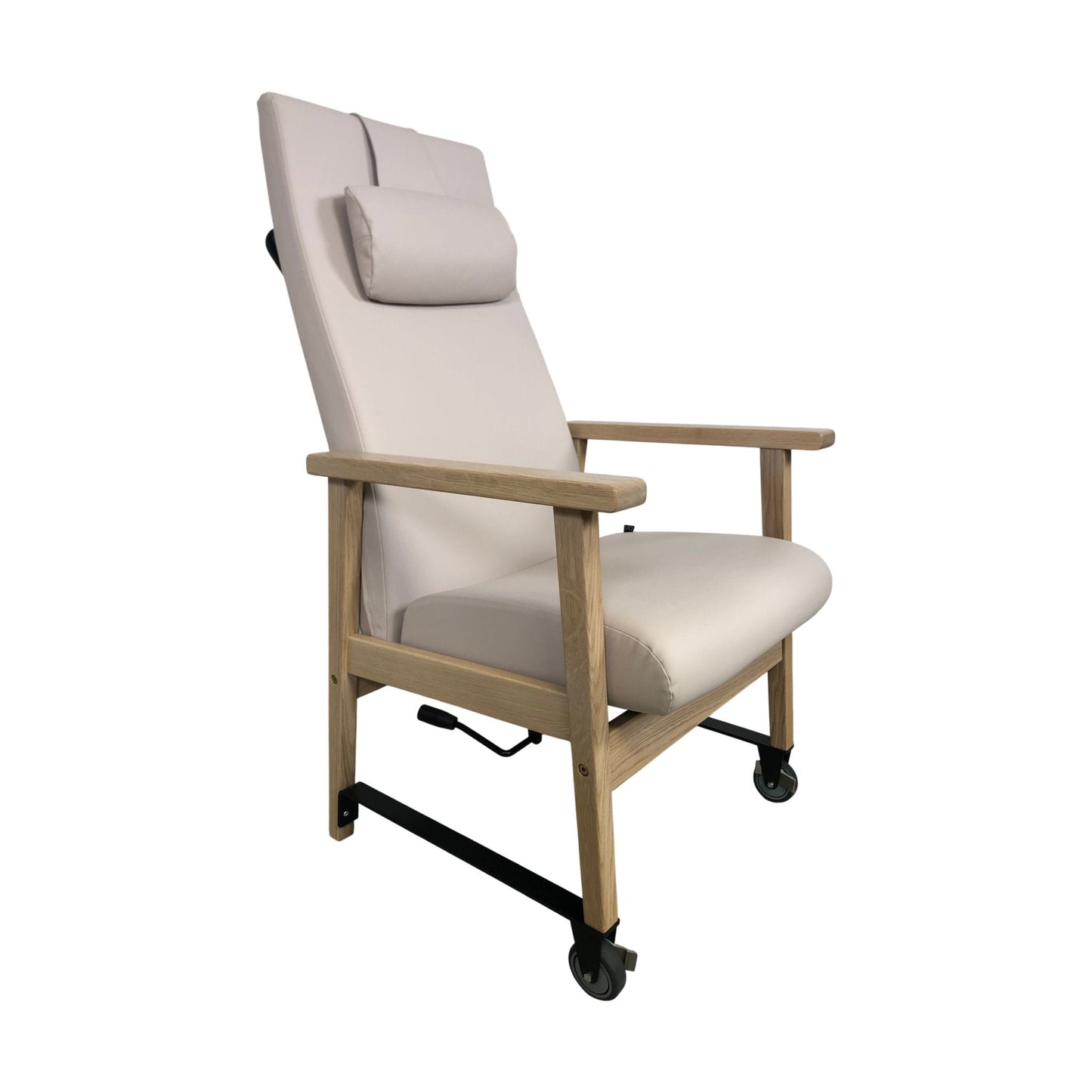 Zeta hvilestol fra VAD, rosa skinn