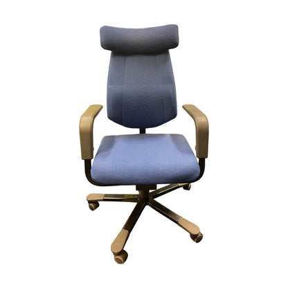 Kontorstol HÅG Credo med nakkestøtte, blå