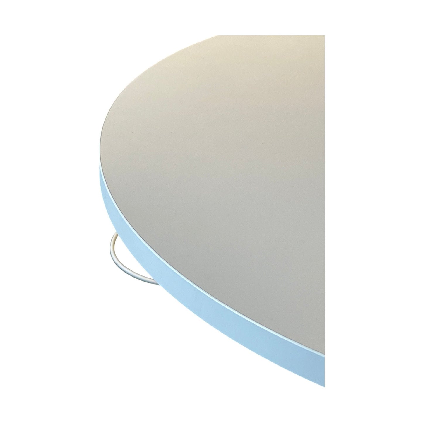 Rundt sidebord, hvit, Ø70 cm