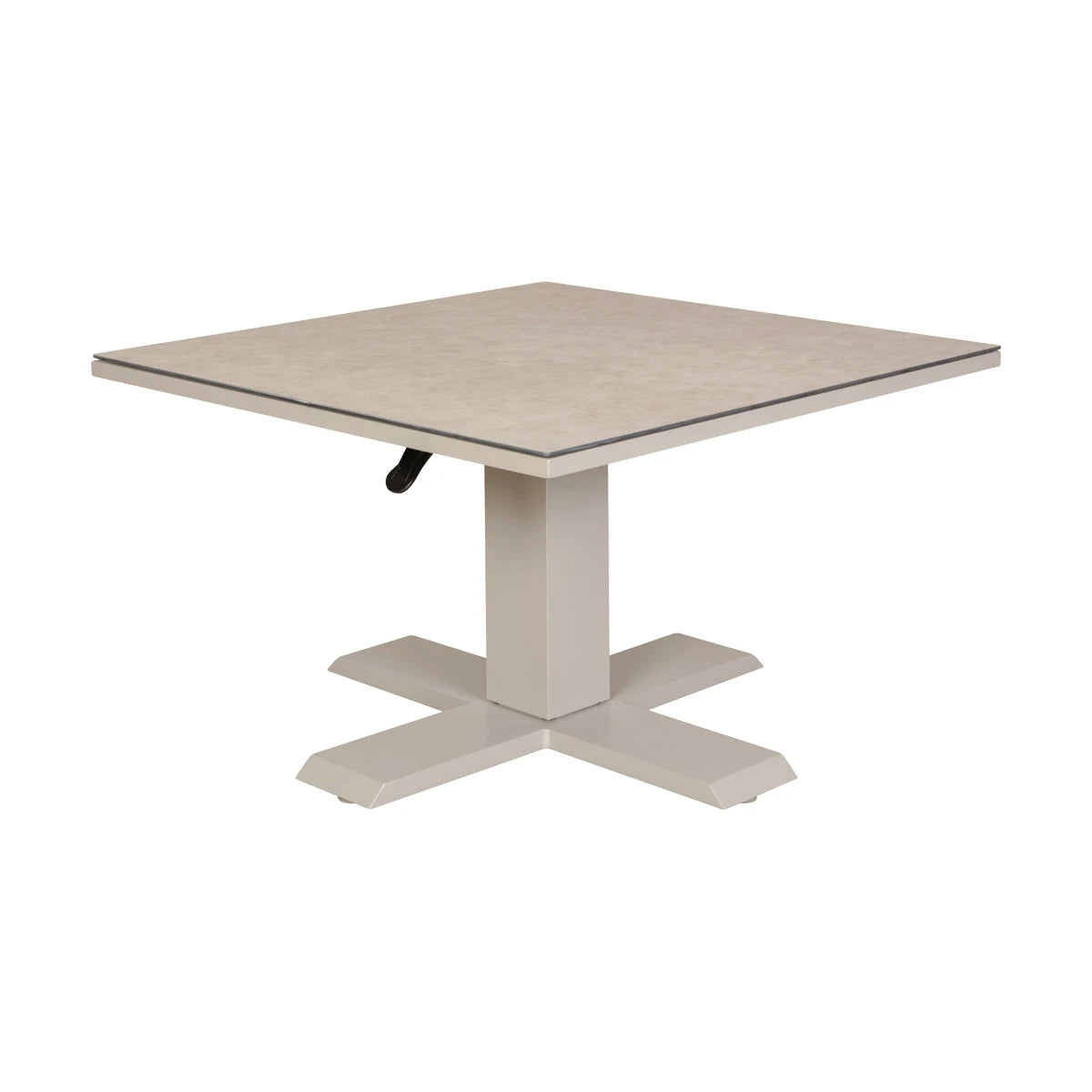 Lugano Sofabord - Khaki,L:80cm B:80cm H:49/69cm